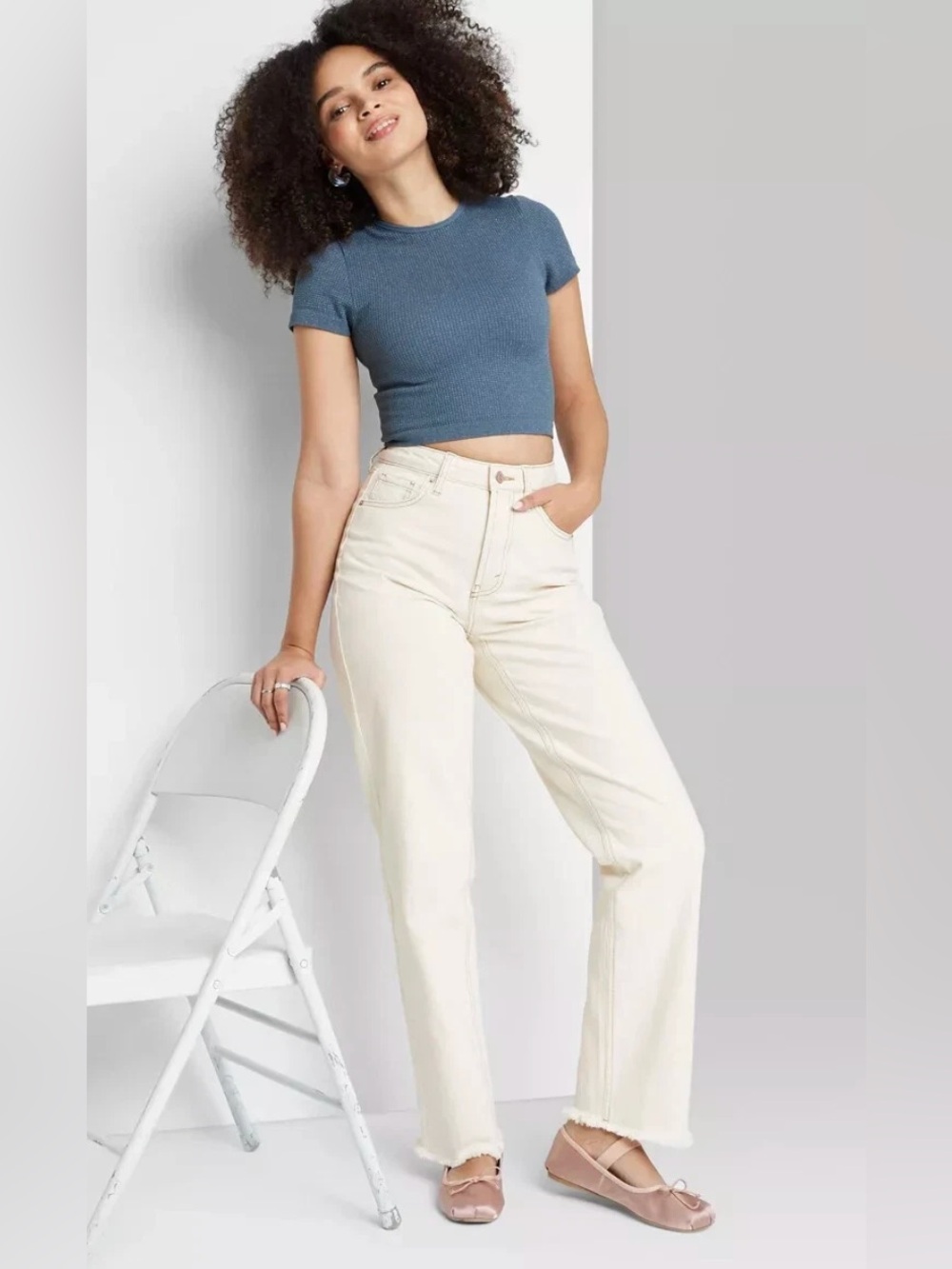 Wild Fable High Rise Straight Tan Jeans Women's US Size 10